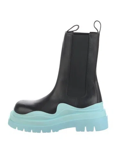 Pre-owned Bottega Veneta Leather Chelsea Boots In Black