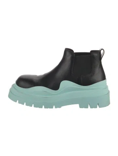 Pre-owned Bottega Veneta Leather Chelsea Boots In Green