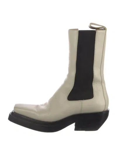 Pre-owned Bottega Veneta Leather Chelsea Boots In Neutrals