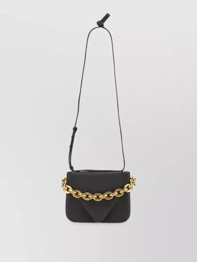 Bottega Veneta Leather Clutch Bag In Gray