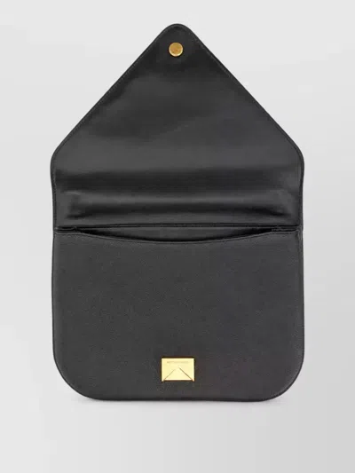 Bottega Veneta Leather Clutch Bag In Gray