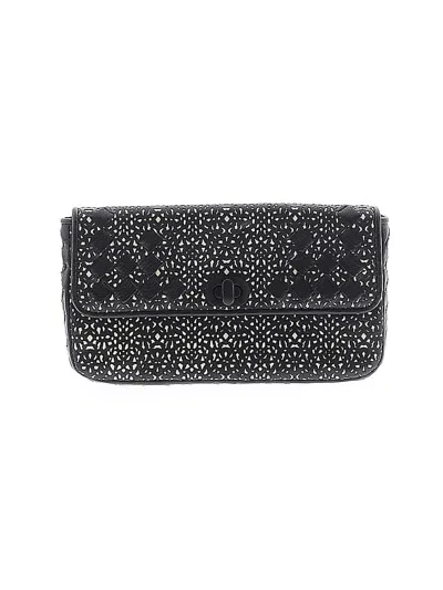 Pre-owned Bottega Veneta Leather Clutch In Black