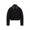 Bottega Veneta Convertible Intrecciato Leather-trimmed Cotton-blend Jacket In Black