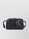 Bottega Veneta Leather Concert Bag With Woven Knotted Design