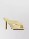 Bottega Veneta Women Pastel Yellow Leather Riva Mules In Yellow
