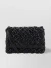 BOTTEGA VENETA LEATHER CROSSBODY BAG WITH CHAIN STRAP AND QUILTED DESIGN