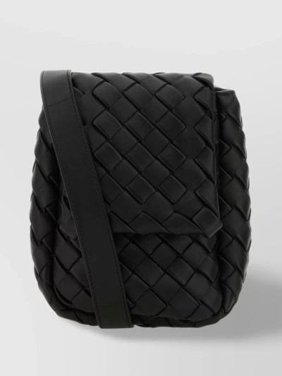 BOTTEGA VENETA LEATHER CROSSBODY BAG WITH FOLDOVER TOP AND QUILTED DESIGN