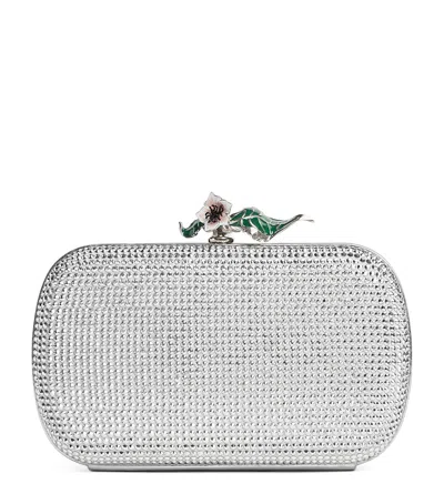 BOTTEGA VENETA LEATHER CRYSTAL KNOT MINAUDIÈRE CLUTCH BAG