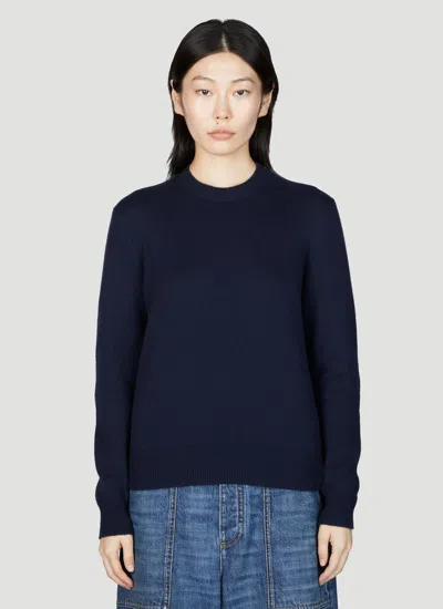 BOTTEGA VENETA LEATHER ELBOWS CASHMERE SWEATER