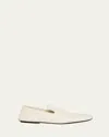 Bottega Veneta Leather Foldable-back Slipper Loafers In White