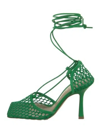 Pre-owned Bottega Veneta Leather Gladiator Sandals In Green