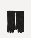 Bottega Veneta Leather Gloves In Black