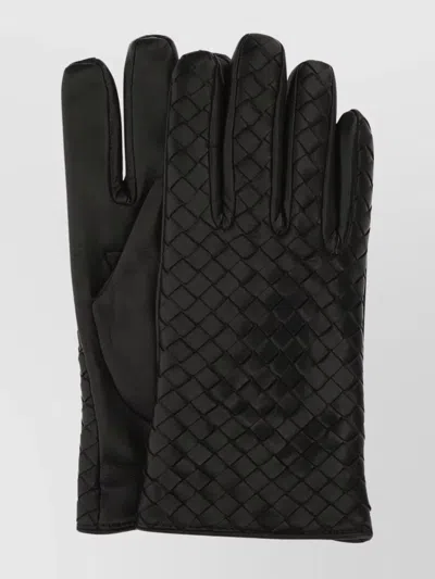 Bottega Veneta Leather Gloves With Full Finger Coverage