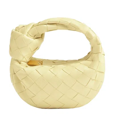 Bottega Veneta Leather Handbag In Yellow