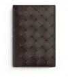 Bottega Veneta Leather Intrecciato Bifold Passport Cover In Brown