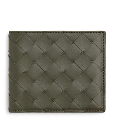 Bottega Veneta Intrecciato Bi-fold Wallet With Coin Purse In Neutral
