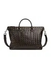 Bottega Veneta Leather Intrecciato Briefcase In Brown