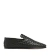 Bottega Veneta Intrecciato Full-grain Leather Slippers In Black