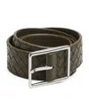 Bottega Veneta Ceinture Intrecciato Piccolo In Green