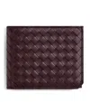 Bottega Veneta Leather Intrecciato Piccolo Bifold Wallet In Brown