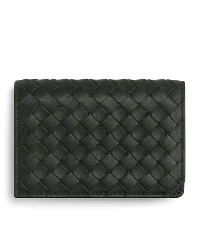 Bottega Veneta Leather Intrecciato Piccolo Card Holder