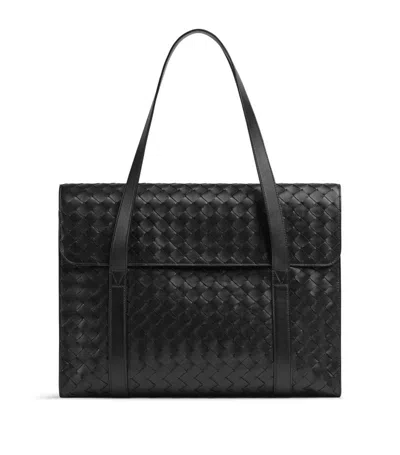 BOTTEGA VENETA LEATHER INTRECCIATO PORTFOLIO BRIEFCASE