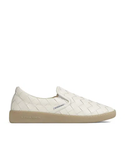 BOTTEGA VENETA LEATHER INTRECCIATO SAWYER SNEAKERS