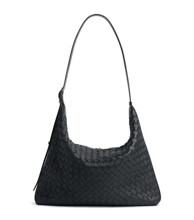 Bottega Veneta Leather Intrecciato Traveler Tote Bag In Brown