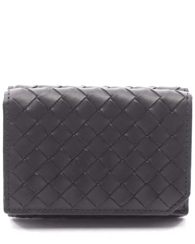 Bottega Veneta Leather Intrecciato Trifold Wallet (authentic Pre-loved)
