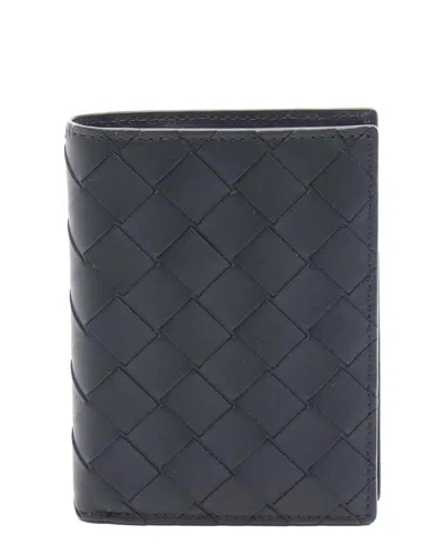 Bottega Veneta Leather Intrecciato Wallet Black (authentic Pre-loved)