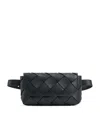 Bottega Veneta Leather Intreccio Diago Belt Bag