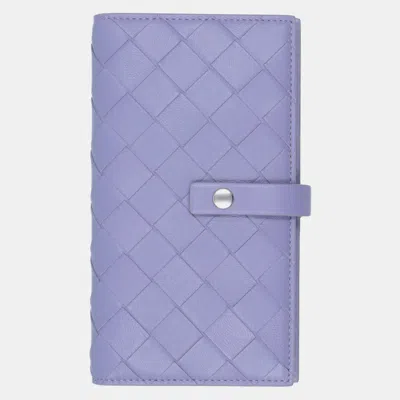 Pre-owned Bottega Veneta Leather Iphone 11 Pro Cover In Purple