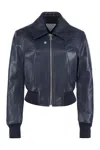 Bottega Veneta Zip-up Leather Bomber Jacket