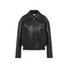 Bottega Veneta Intrecciato Collar Leather Jacket