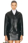 Bottega Veneta Leather Jacket In Black