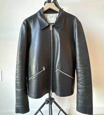 Pre-owned Bottega Veneta Leather Jacket Blouson Prefall 2019 In Black