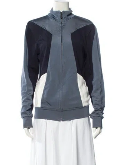Pre-owned Bottega Veneta Leather Jacket In Blue