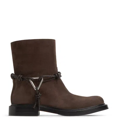 BOTTEGA VENETA LEATHER JAMES ANKLE BOOTS