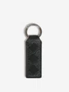 Bottega Veneta Leather Keychain In Black