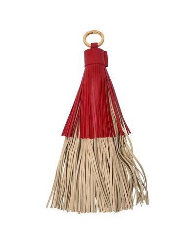 Bottega Veneta Leather Keychain In Brown