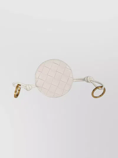 Bottega Veneta Leather Keyring With Woven Intrecciato Motif