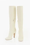 Bottega Veneta Leather Knee-length Boots With Cuir Sole 11cm In Neutral