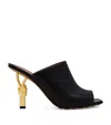 Bottega Veneta Knot Leather Mules In Black
