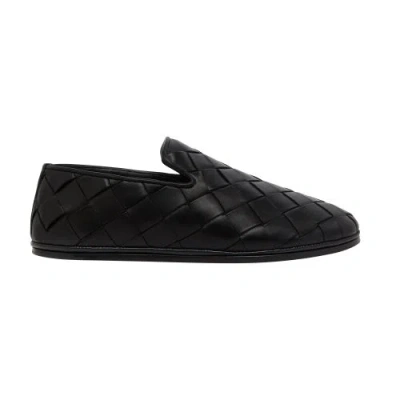 Bottega Veneta Leather Loafers In Black