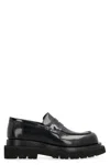 Bottega Veneta Lug Smooth Loafers In Black