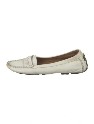 Pre-owned Bottega Veneta Leather Loafers In Neutral