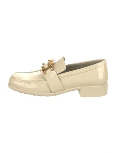 Pre-owned Bottega Veneta Leather Loafers In Neutral