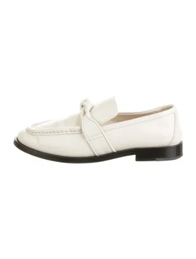 Pre-owned Bottega Veneta Leather Loafers In White