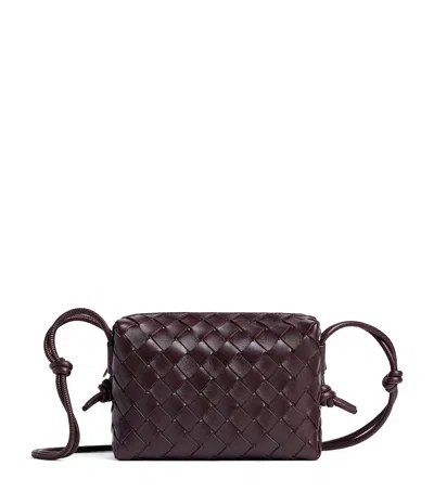Bottega Veneta Leather Loop Cross-body Bag In Purple