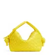 Bottega Veneta Leather Loop Cross-body Bag In Yellow